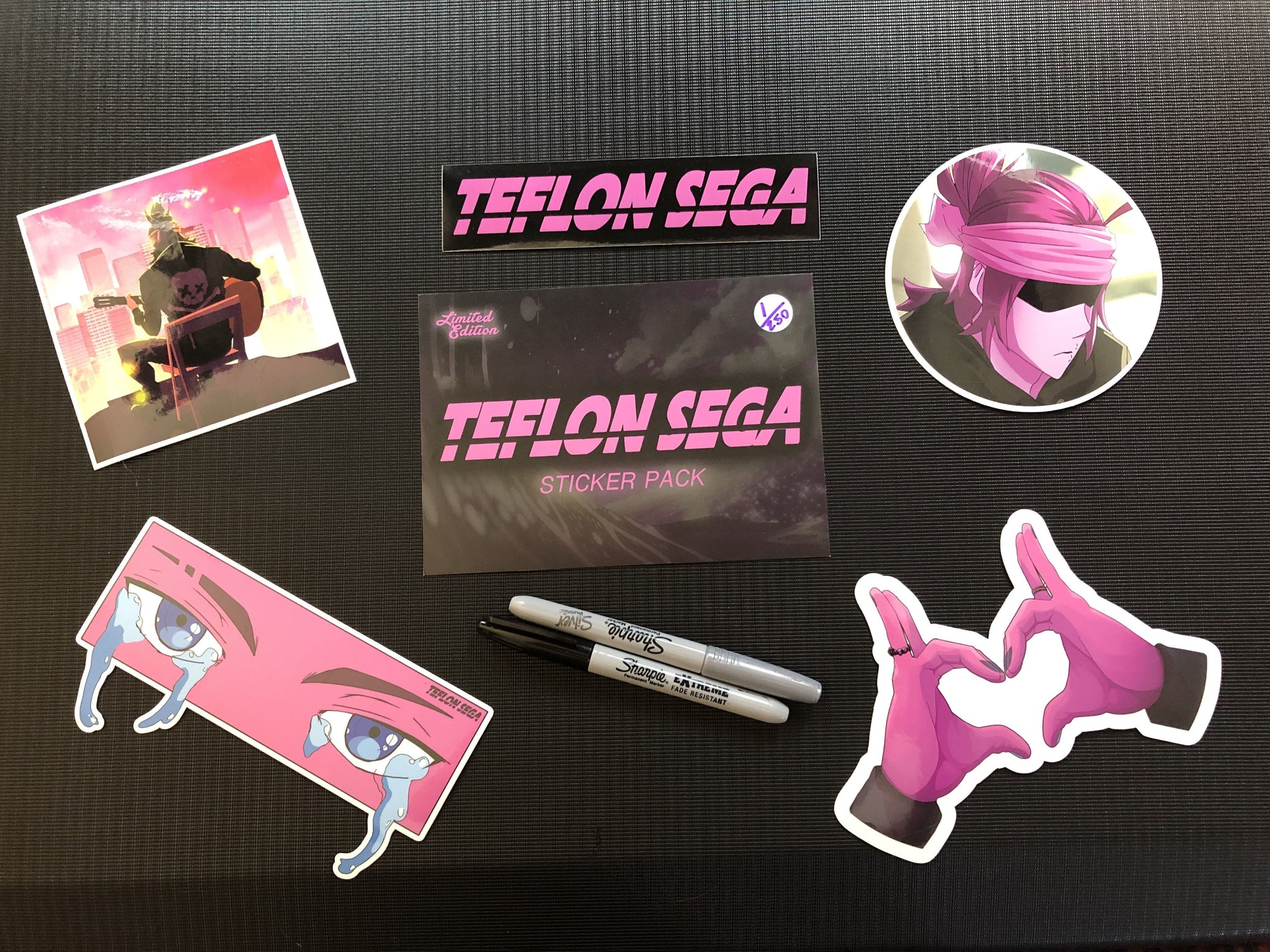 Sticker Pack *5 Large Stickers* – TeflonSega